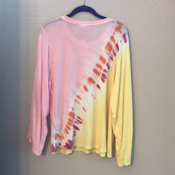 NWT Large Pink & Yellow Long Sleeve Shirt - Picture 10 of 15